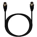 Traovien S-Video Cable Mini Din 4-Pin S Video Cable Male to Male Gold Plated Connector for Player Camcorders Laptops Transfer Video to TV or Monitor