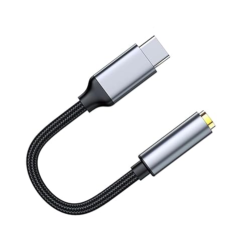 3.5mm 1/8 Inch Aux to USB C Audio Headphone Jack Adapter - Type C/USBC to Aux Converter Dongle Cable for iPhone 15/16, iPad, MacBook, Samsung Galaxy