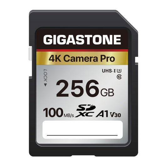 ?5-Years Data Recovery? GIGASTONE 256GB SD Card, 4K Camera Pro, A1 V30 SDXC Memory Card 4K UHD Video Compatible with Canon Digital Camera, with 1 Mini
