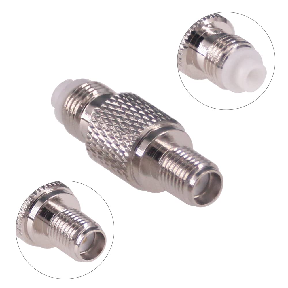 RFaha 4pcs SMA Female to FME Female RF Coaxial Coax Adapter SMA to FME Connector(F147-4)