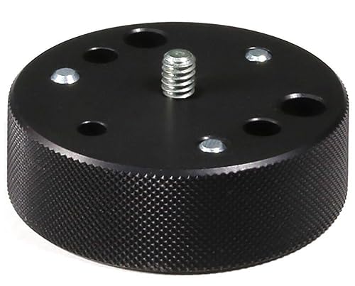 Manfrotto 120 Converter Plate Converts Tripod Head screws from 3/8-Inch to 1/4-Inch - Replaces 3054,Black