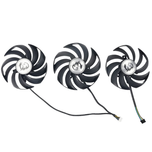 inRobert 90mm Ball Bearing Graphics Card Fan Replacement for MSI RTX 3060 3070 3080 Ti 3090 Gaming X Trio GPU PLD09210B12HH (3)