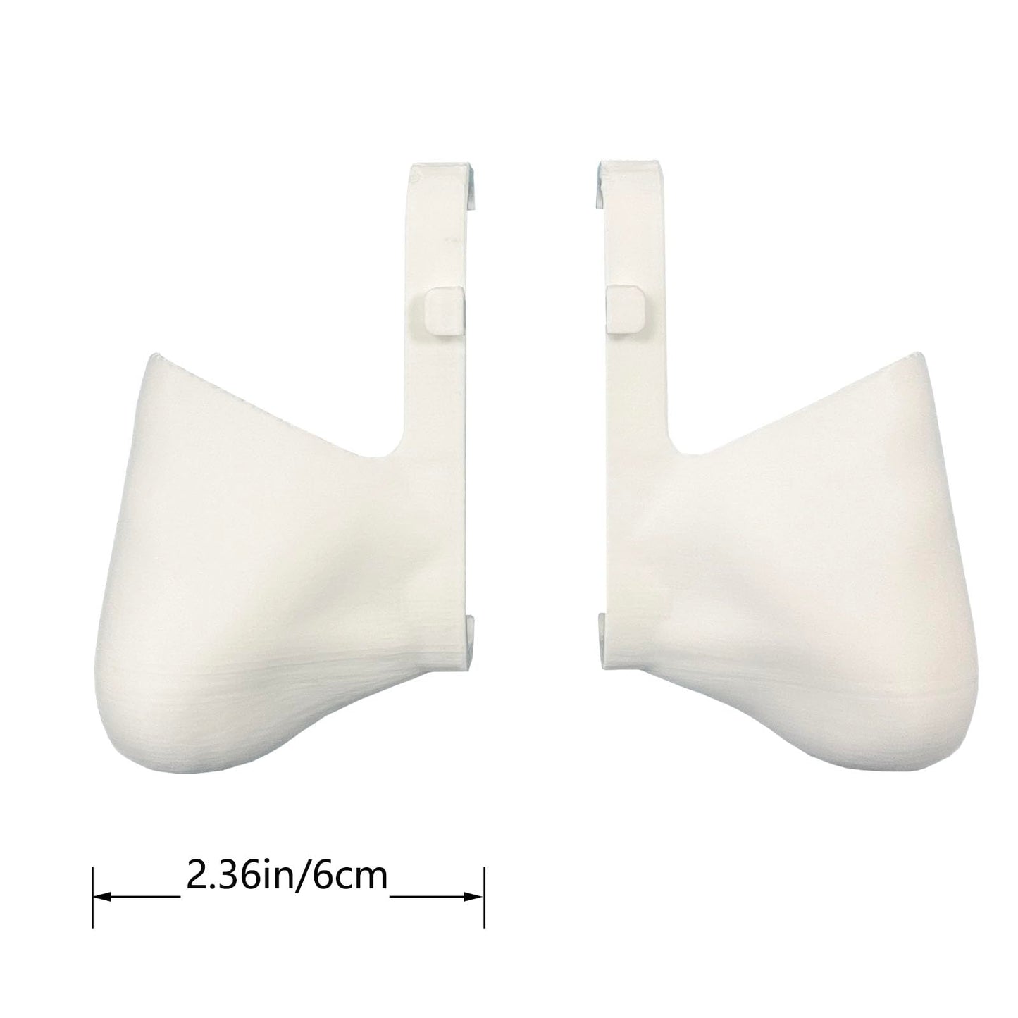 TEYOUYI Grip for 5 Thick Comfort Grip Case with Felt Wrap Ergonomic RP 5 Handheld Accessories for rp5 White