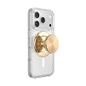 PopSockets Phone Grip for MagSafe, Magnetic Holder, Phone Stand, Spinner - Gold Radial Backspin