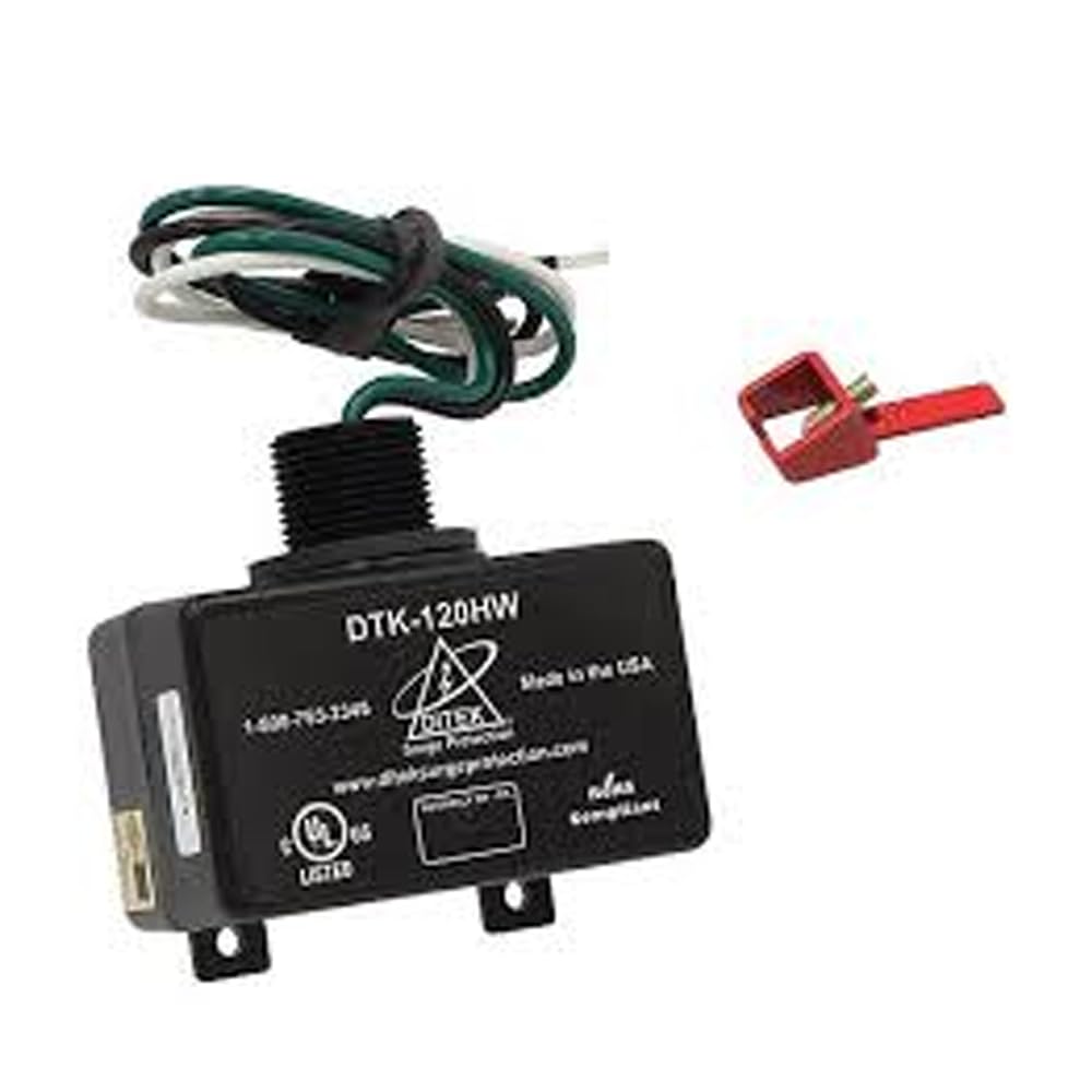 DITEK DTK-120HWLOK 10 KA, 120 VAC, 2 Wire, 3/4 INCH NPT Parallel Wired, Single Phase, Surge Protective Device