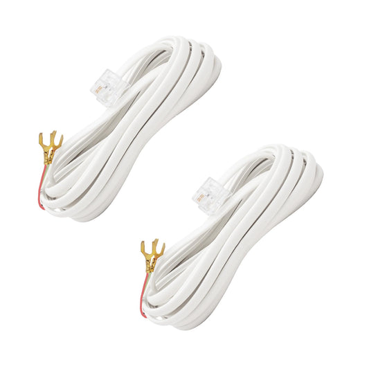 OLIREXD 2PCS Telephone Extension Cable Cord Connector, RJ11 6P2C Telephone landline Extension Cord Cable Cord with Standard RJ11 6P2C Plug with 2