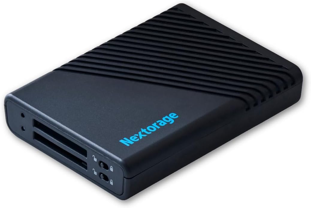 Nextorage Japan SD UHS-II Dual Slots Card Reader USB 10Gbps USB3.2 Gen2 Write Protection Switch Equipped NX-DF1CL (USB 10Gbps SD Card Dual Slots)