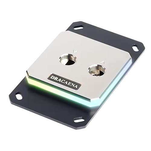 dracaena.io AMD CPU Water Block AM5 AM4 AM3 AM2 | Ryzen 7000 5000 Series | RGB ARGB | Full Copper Water Loop | G1/4 Fittings | Custom Water Cooling