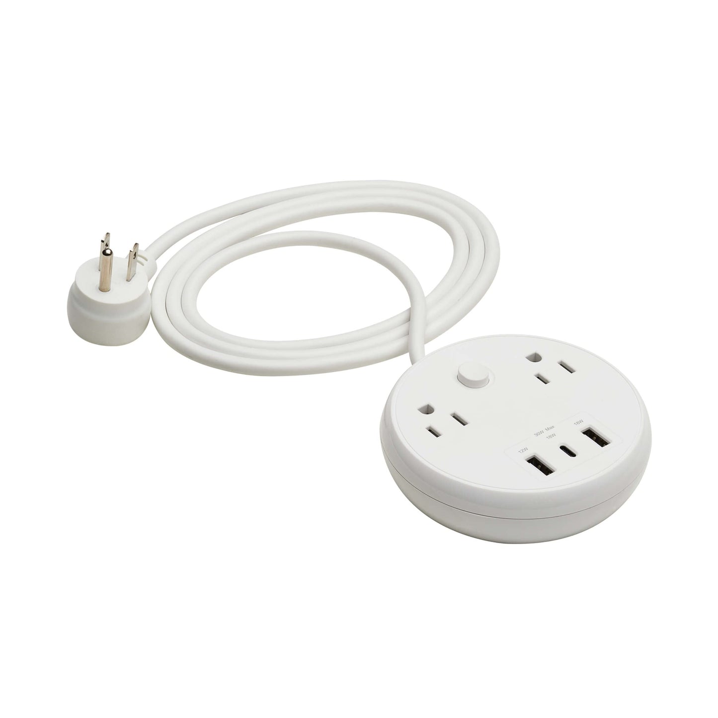 Tripp Lite Safe-IT 30W Surge Protector, 2 Outlets & 2 USB + 1 USB-C Port for Fast Charging, 300 Joules, 6 Foot 5-15P Cord, Manufacturer's Warranty