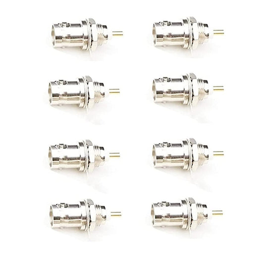 bnafes BNC Chassis Panel Mount Socket Female Jack Solder Type Connectors Adapter 8Pack