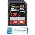 SanDisk 128GB SD Extreme Pro UHS-II Memory Card Works with Nikon Z8 Nikon Z6 II, Nikon Z9 Mirrorless Camera (SDSDXEP-128G-GN4IN) Bundle with 1