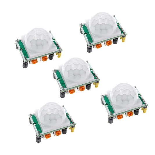 5PCS HCSR501 PIR Infrared Sensor Adjust IR Pyroelectric Infrared Motion Sensor Detector Module Body Motion Module