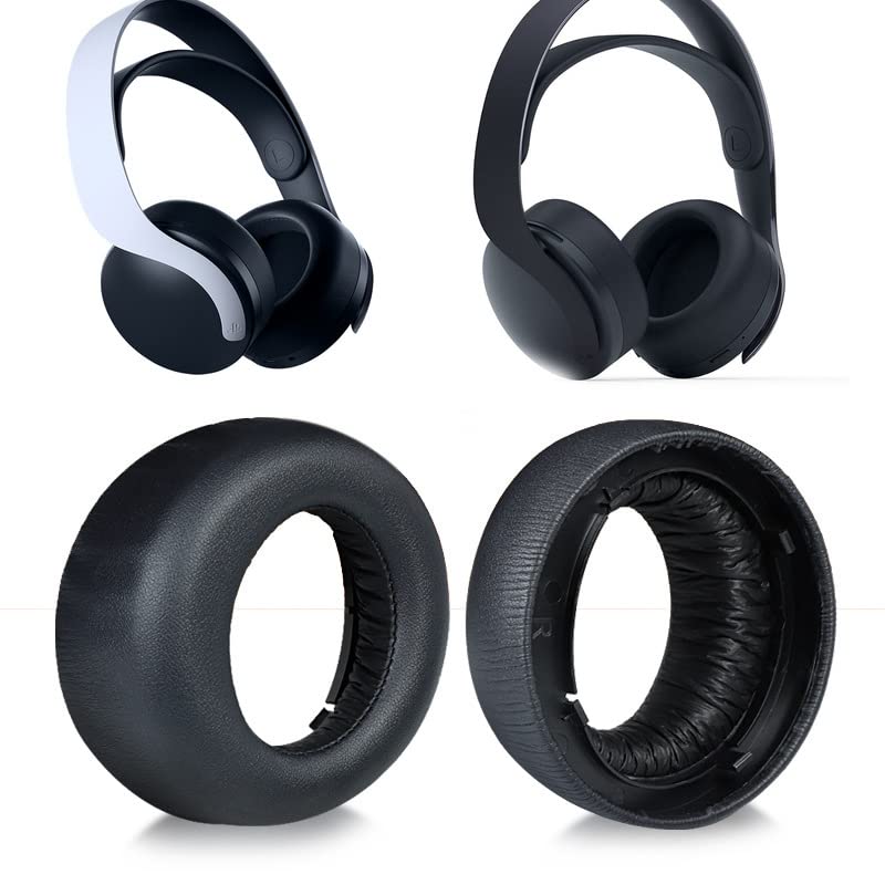 PS5 Ear Pads Replacement Ear Cushions for Sony PlayStation 5 Pulse 3D PS5 Wireless Headphones, Headset Earpads, Ear Cups Repair Parts(Gray Flannel)