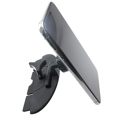 CD Slot Car Mount for Galaxy A12 A32 A42 A51 A52 A71 A72 5G Phones - Magnetic Holder Swivel Dock Strong Grip CD Player Slot Z1R Compatible
