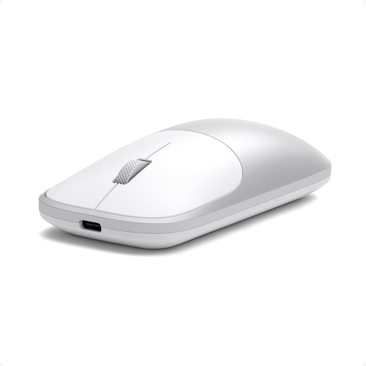 Satechi Slim EX Wireless Mouse, Bluetooth & 2.4 GHz, Quiet Clicks, Silver