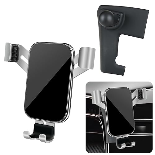 LUNQIN Car Phone Holder for Hyundai Tucson 2022 2023 2024 and Hyundai Santa Cruz 2022-2024 Auto Interior Accessories Best Cell Phones Mount Cellphone