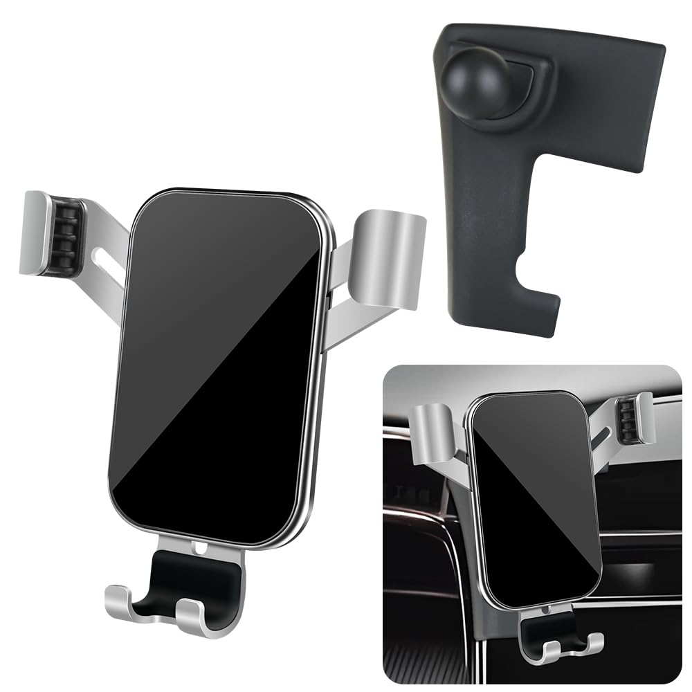 LUNQIN Car Phone Holder for Hyundai Tucson 2022 2023 2024 and Hyundai Santa Cruz 2022-2024 Auto Interior Accessories Best Cell Phones Mount Cellphone