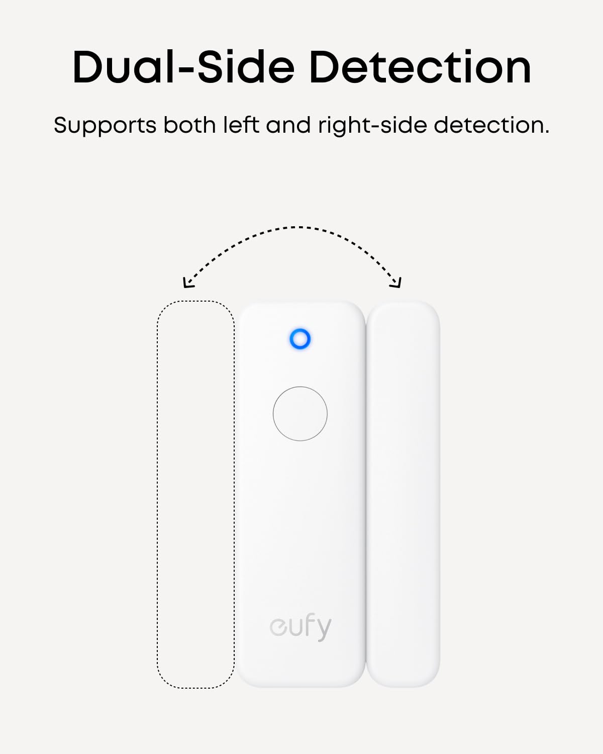 eufy Entry Sensor E20, Dual-Side Detection, Convenient Bypass Button, Extended Battery Life, Long Communication Range, Requires HomeBase 2, 3, Mini