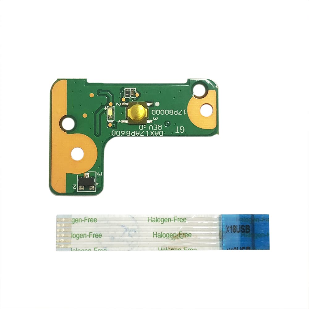 Zahara Power Button Board with Cable Replacement for HP 17T-G 17t-g100 17z-g 17-g113dx 17-g119dx 17-g120cy 17-g126ds DAX17APB6D0 809310-001