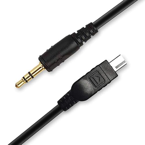Camera Shutter Connecting Cable 3.5mm-DC2 Camera Connecting Cord Plug Compatible for Nikon Cameras (Fit for Pixel Shutter Remote Control TW-283