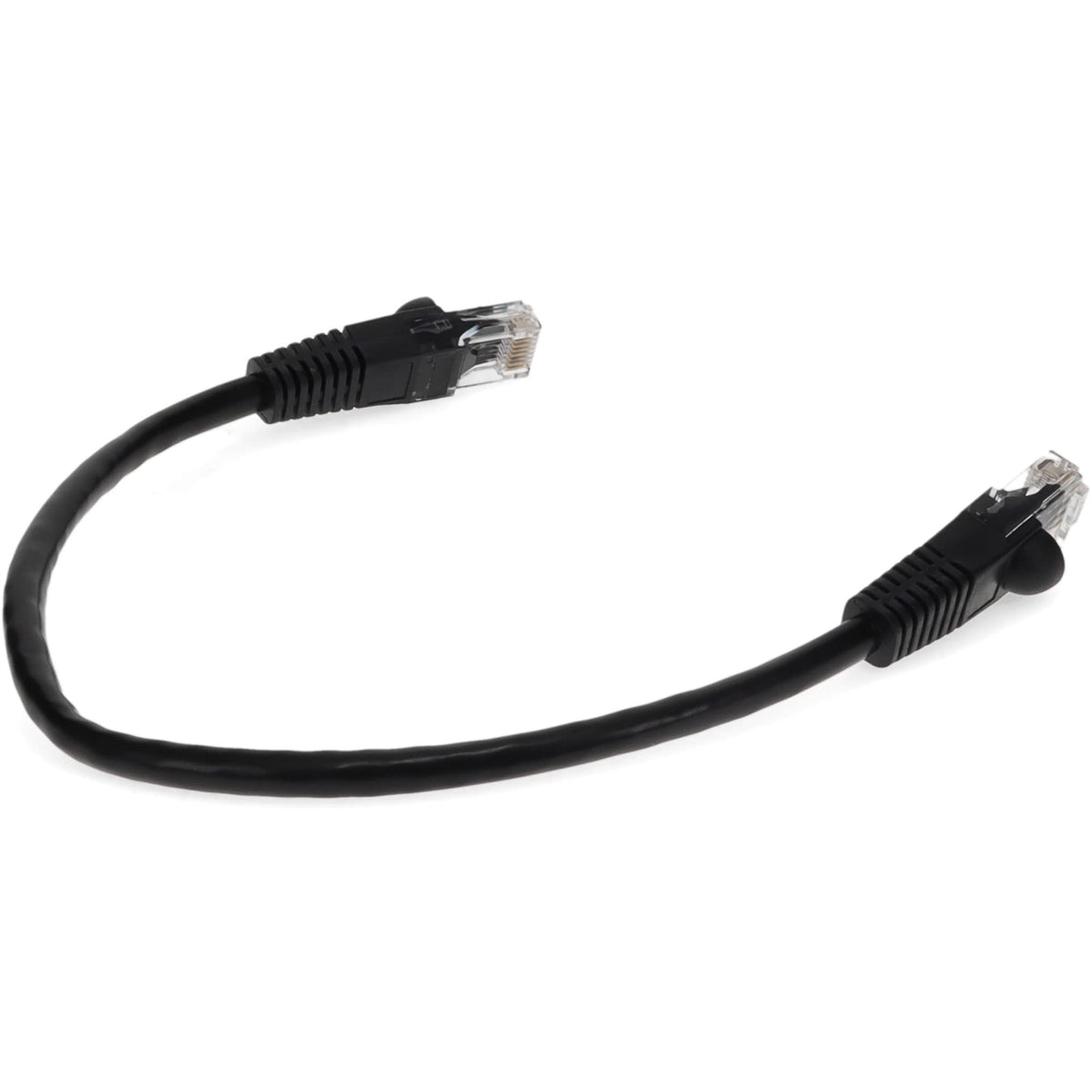 AddOn 3ft RJ-45 (Male) to RJ-45 (Male) Straight Black Cat6 UTP PVC Copper Patch Cable