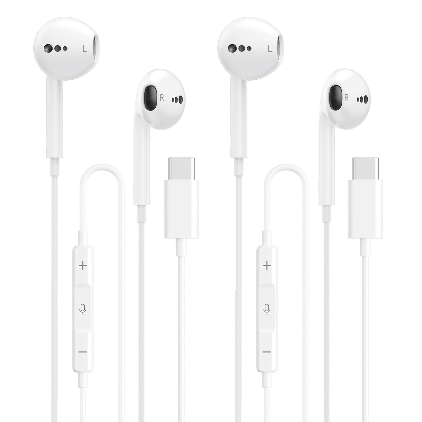 USB C Headphones for iPhone 17 16 15, Wired Earbuds USB C with Microphone & Volume Control, for Apple Headphones Wired, Earphones for iPhone…
