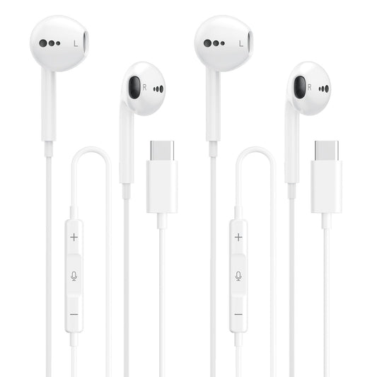 USB C Headphones for iPhone 17 16 15, Wired Earbuds USB C with Microphone & Volume Control, for Apple Headphones Wired, Earphones for iPhone…