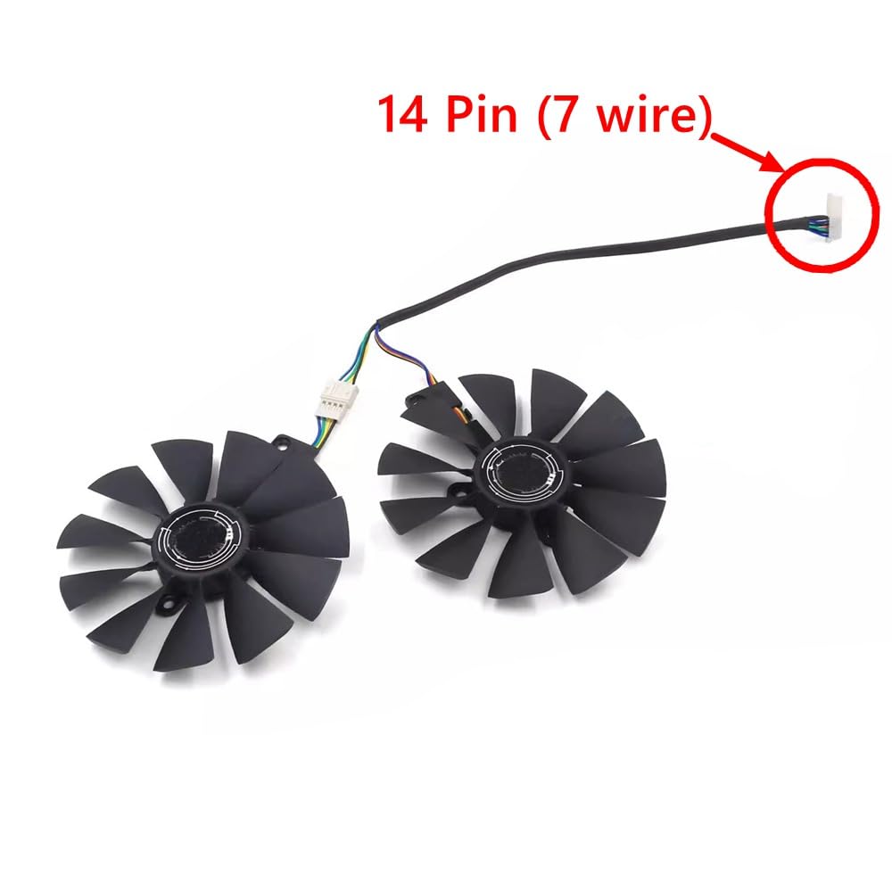 Rakstore T129215SH FDC10U12S9-C 87mm Graphics Card Cooling Fan Replacement for ASUS RTX 2080 Ti Dual Quiet Cooler Fan