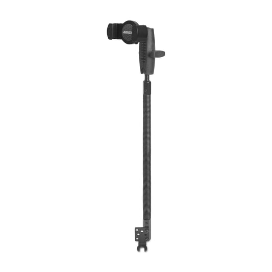 ARKON Mounts RoadVise XL Phone Holder with Seat Rail & Floor Mount | for Cars & Trucks | Solid & Flexible 18" Gooseneck | Solid 3.75" Shaft |