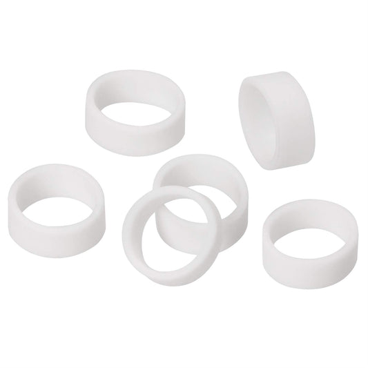 ONLYKXY 100 Pieces Silicone Cable Ties, Data Lines Silicone Cord Ties, Reusable Rubber Rings, Power Cable Tie Straps, Elasticity Coil Ring, Rubber
