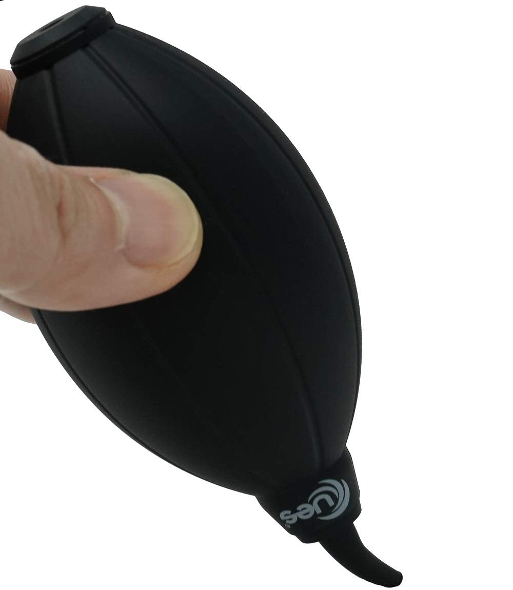 UES Camera Air Blower Dust Blaster for DSLR, SLR, Mirrorless Camera Lens & Sensor Cleaning | Premium Rubber Squeeze Bulb Dust Pump for Keyboards