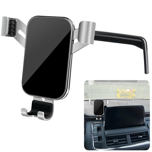 LUNQIN Car Phone Holder for Chevy Tahoe 2021 2022 2023 2024 and Chevrolet Suburban 2021-2024 Auto Interior Accessories Best Cell Phones Mount