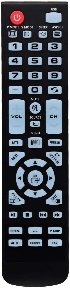 OEM Replacement Remote Control for Westinghouse WS-1688 Remote Control Black Original for Smart LED LCD 4K Ultra HD TV WD24HAB101, WD24HN1108