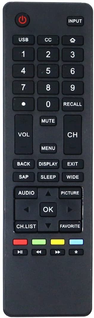 Universal Remote Control HTR-A18M Replacement for HAIER LCD LED TVs 32D3000 LE32M600M20 LE24M600M80 LE24F33800 LE39F32800 LE39M600M80 40D3500M 48D3500