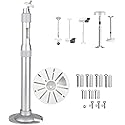 SamIdea 11.8-23.6" Adjustable Ceiling Mount for Large Dome Cameras - 150mm Large Base Plate for TP-Link/H3C/Huawei, Heavy-Duty AP Extension Pole