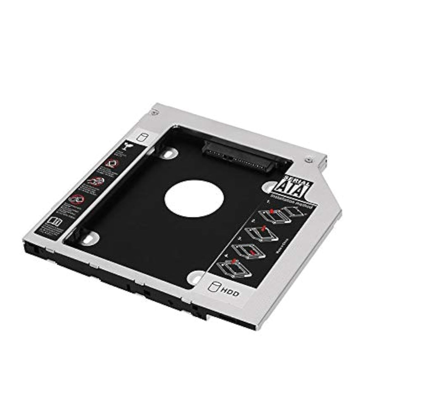 Padarsey Universal 12.7mm SATA to SATA 2nd SSD HDD Hard Drive Caddy Adapter Tray Enclosures Compatible with DELL HP Lenovo ThinkPad ACER Gateway ASUS