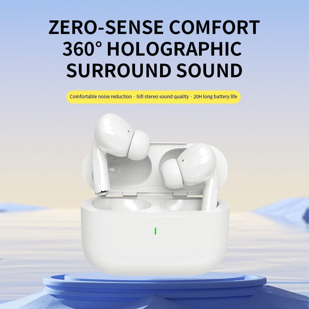 AOLBSPD Wireless Ear Buds Air Buds Pro (2nd Generation), Bluetooth Headphones with Charging Case Included, Over 42 Hours of Battery Life, Effortless