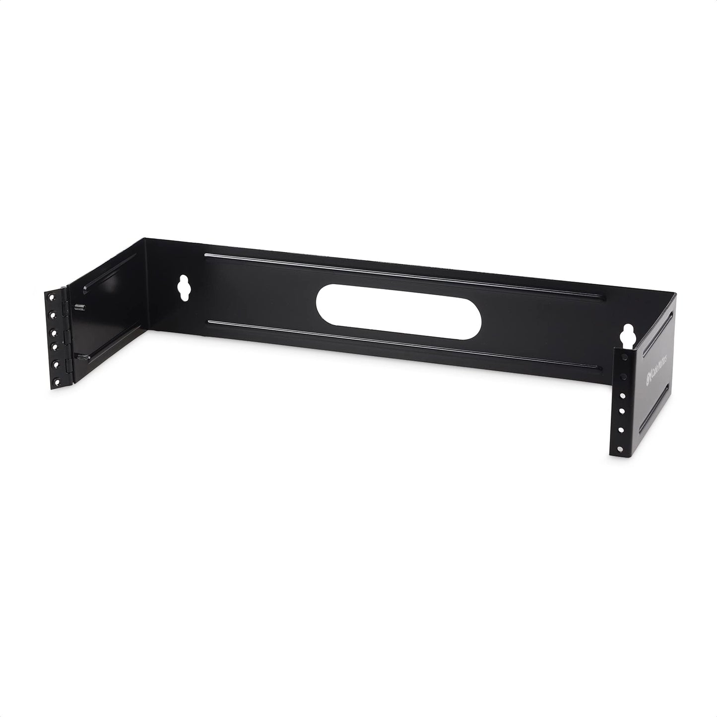 Cable Matters 2U Hinged 19" Wall Mount Panel Bracket, 55.1 Lbs Max Load, 2U Rack, 19 Inch Rack, 19-Inch Wall Mount Bracket/WallMount Patch Panel