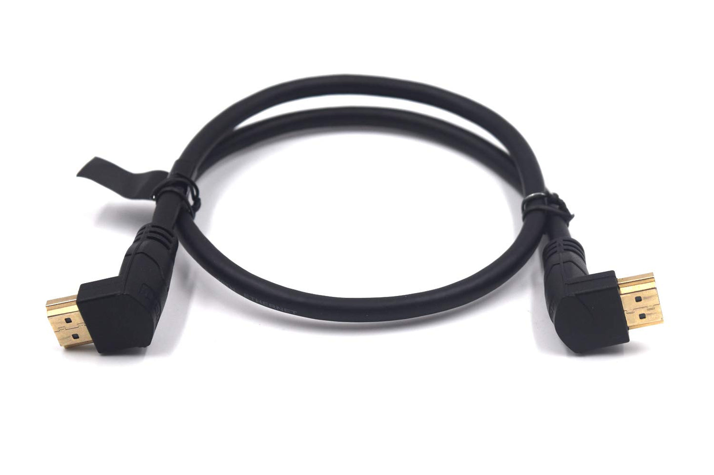 Kework 2 Feet 48Gbps HDMI 8K@60Hz Ultra HD Cable, Down Angle Male to Down Angle Male HDMI 2.1 High Speed Shield Cord for Xbox TV PS4 PS5 Switch