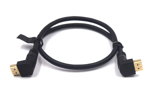 Kework 2 Feet 48Gbps HDMI 8K@60Hz Ultra HD Cable, Down Angle Male to Down Angle Male HDMI 2.1 High Speed Shield Cord for Xbox TV PS4 PS5 Switch