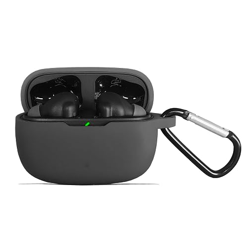 Claiol Silicone Case for JBL Vibe Beam 2025/Vibe Beam 2023/Vibe 200TWS True Wireless Headphones, Premium Shockproof Case Cover with Carabiner