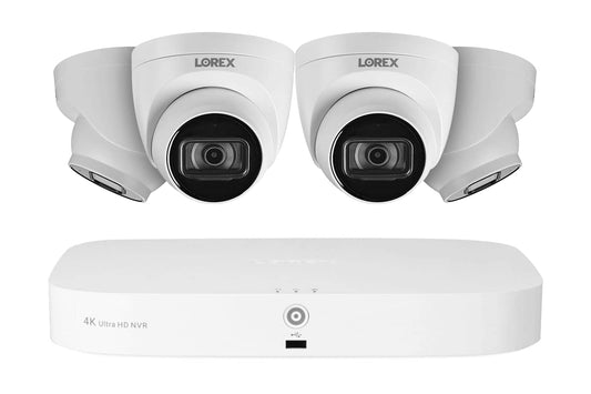 8-Channel Fusion NVR System with 4K (8MP) IP Dome Cameras with Listen-In Audio 4