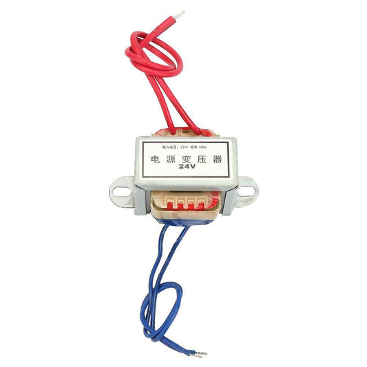 Single Power Transformer AC 12V/24V Output Voltage 5W Input 220V 50Hz Vertical Mount Single-p EI Power Transformer(24V)