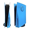 Wedorat Plate for ps5 Faceplate Starlight Blue Case Cover Replacement Plate for PS5 Disc Edition Hard Shell Faceplate Skin Plates Case Cover ABS Side
