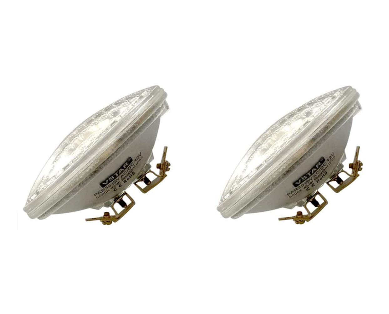 VSTAR PAR36 LED Bulb,15W 2050LM, +Lenses,Daylight, Tractor light,Pack of 2