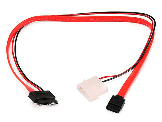 Monoprice SATA Cable - 1.33 Feet - Slim SATA to SATA Data and Power Combo Cable
