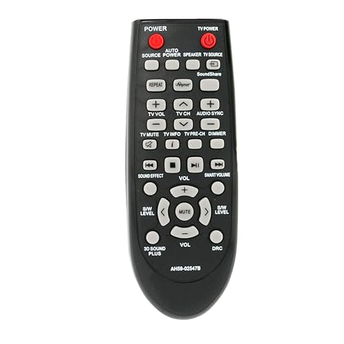 GHUST AH59-02547B Remote Control Replacement for Samsung HW450 HWD350 HWD570 HWF750 HWF550 HWFM45 HWFM35 AH59-02532A HWF355 HWF355/ZA HWFM35 HWFM35/ZA