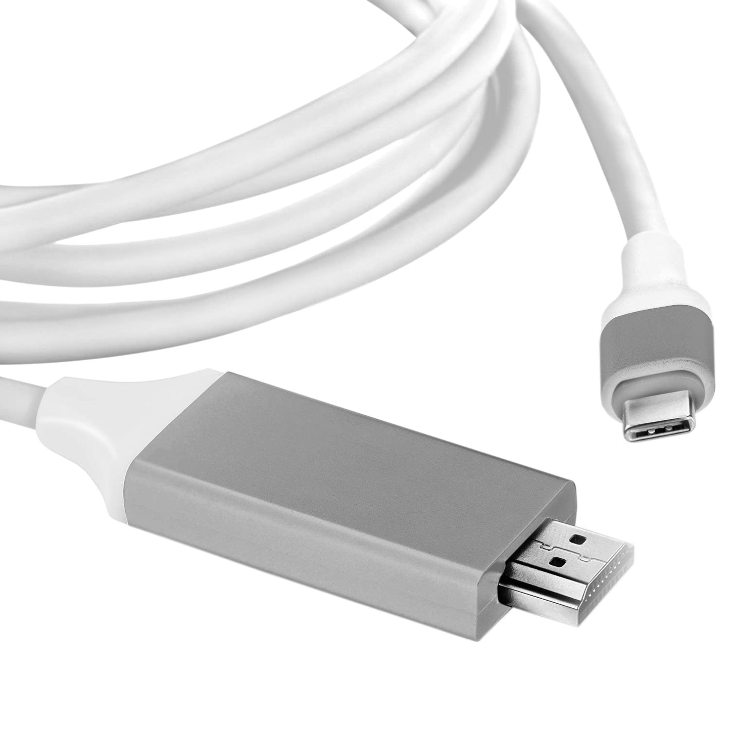 USB Type-C HDMI 4k HDMI Cable Compatible with Samsung Galaxy A9 for Home Office Extended Display Full 2160p@30Hz, 6Ft/1.8M Cable Thunderbolt 3/4