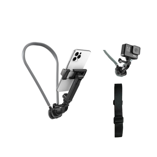 Neck Hanging Phone Holder,Hands Free POV/Vlog Chest Camera Phone Holder for Video Recording,Compatible with iPhone, Andriod, Gopro, Action Camera,with