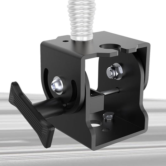 DITKOK Folding Antenna Mount - Roof Rack Mounting Bracket Kit, Fits Crossbars and Platforms, Folding Aerial Bracket for Antennas, Flags and Small LED